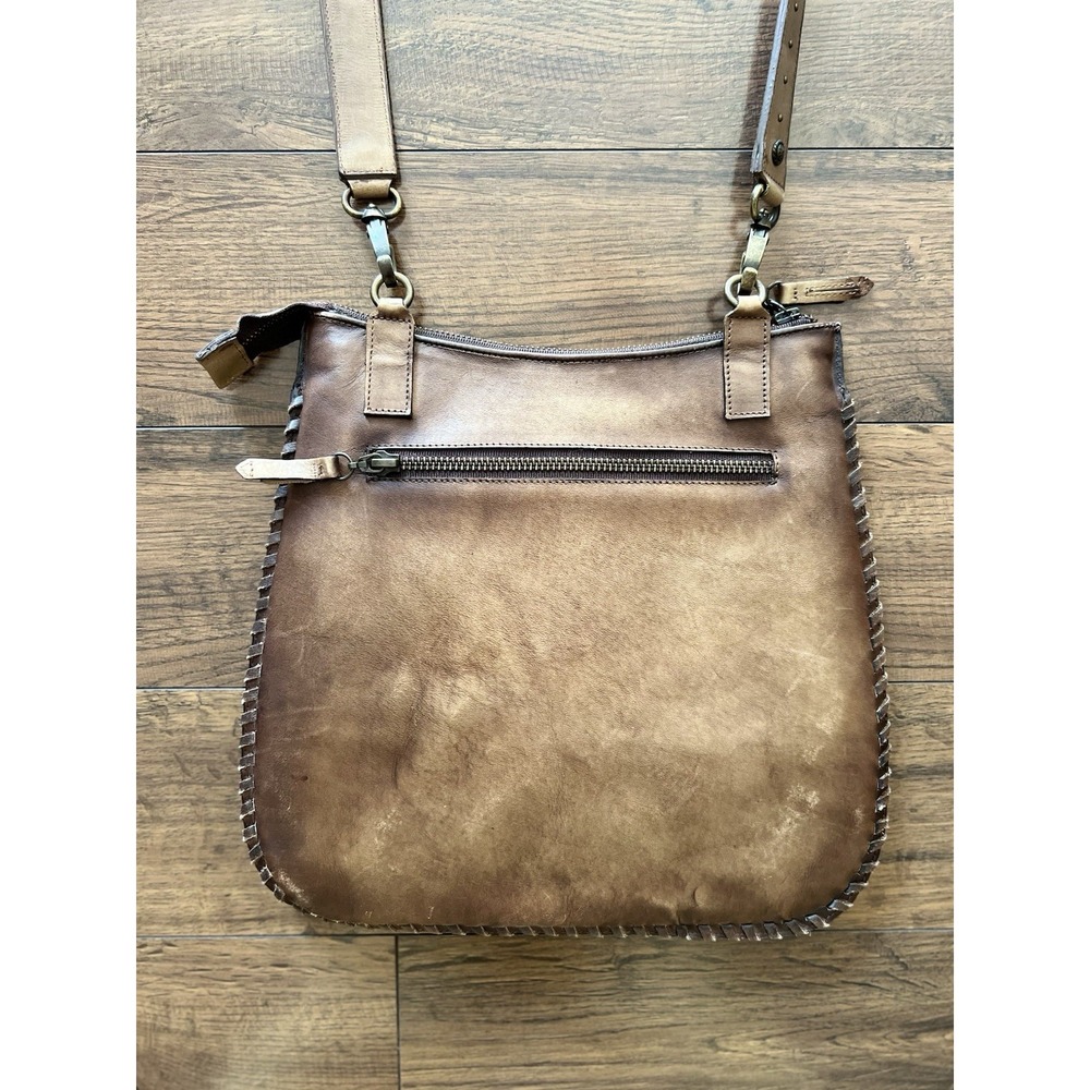 Corral Brown Satchel with Red and Cream Embroidery - Picture 6 of 9